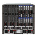 10u server blade with 12 different slot sizes, 4 power supplies and a control box.